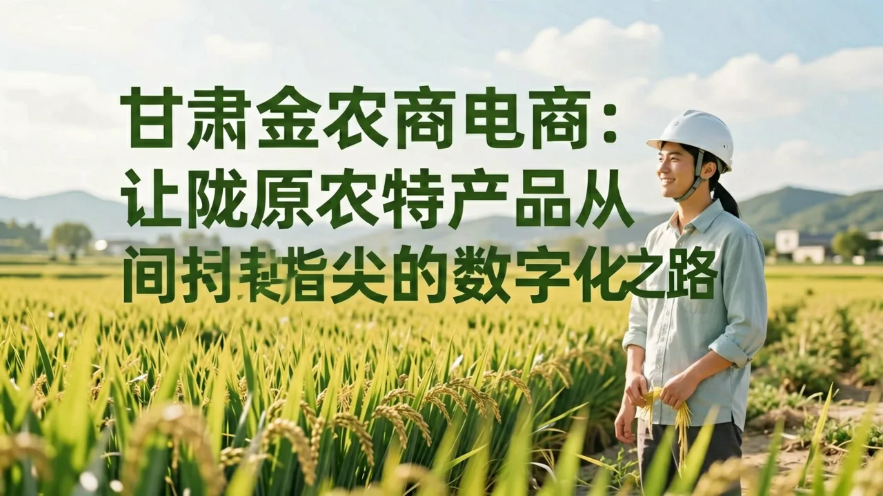 甘肃金农商电商：让陇原农特产品从田间到指尖的数字化之路