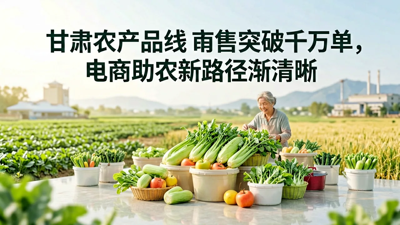 甘肃农产品线上销售突破千万单，电商助农新路径渐清晰
